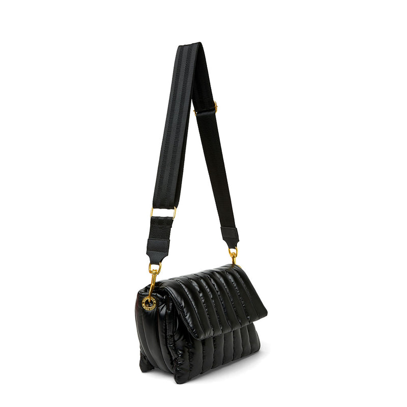 Crossbody Straps: Customize Your Think Royln Bags Black Pewter White Luxe Trim Strap